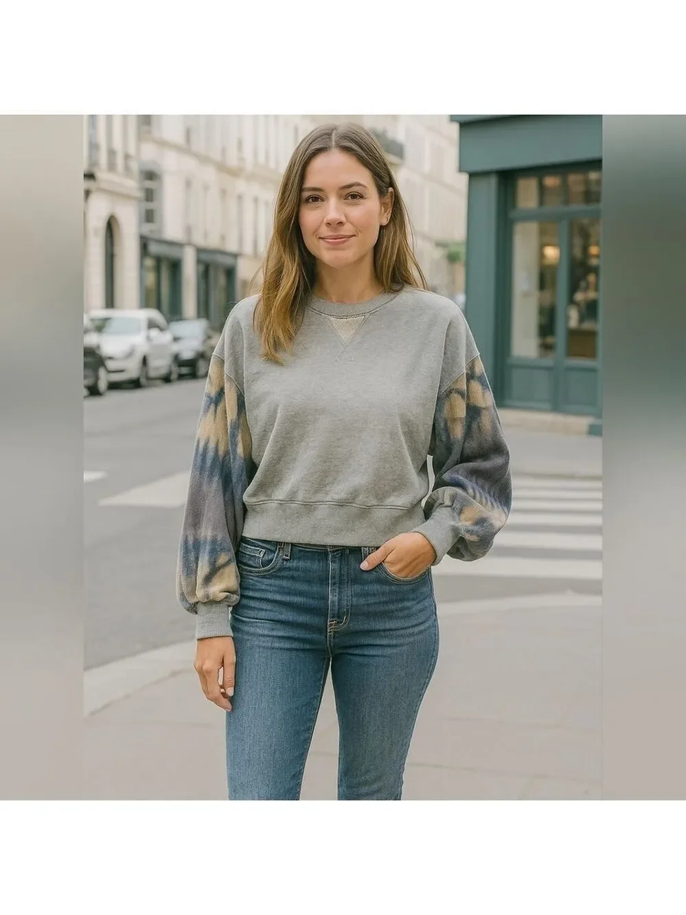 Free People Balloon Style Sweatshirt